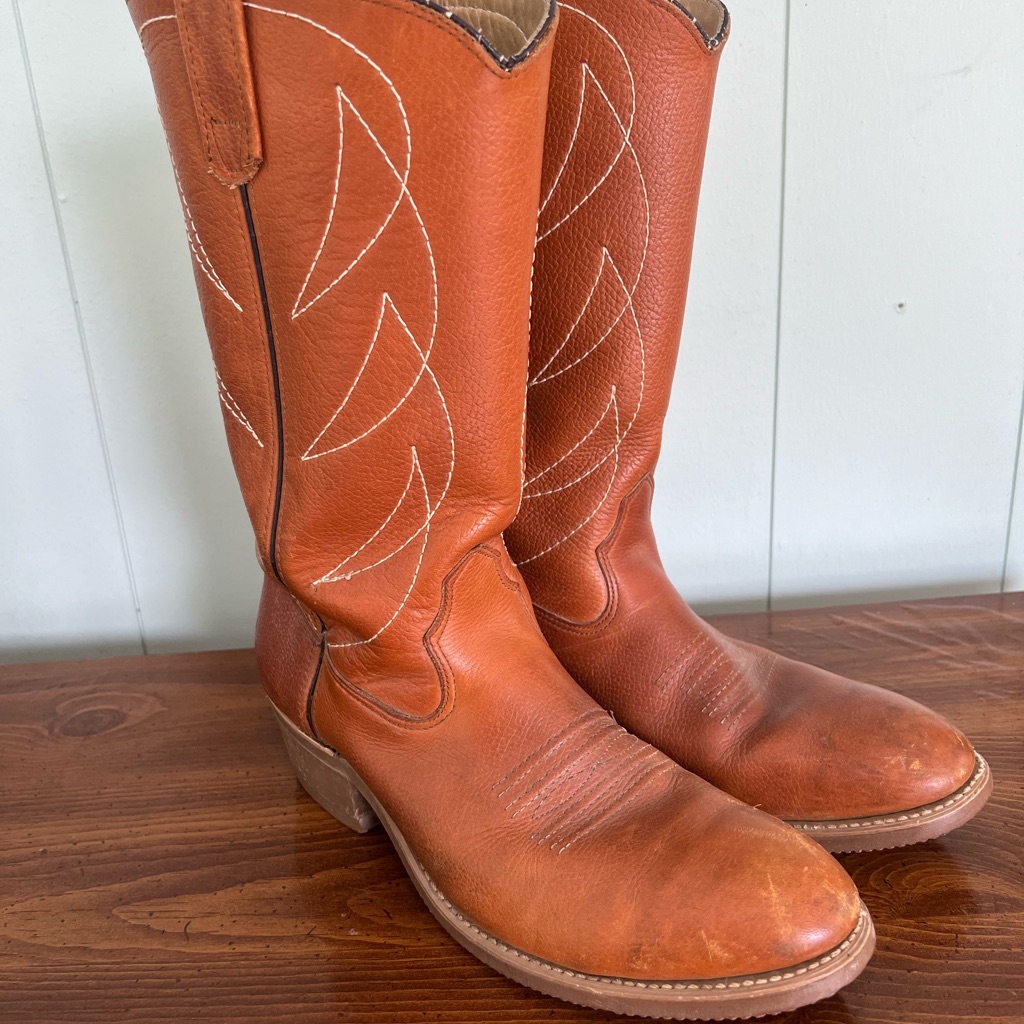 Vintage Double-H Cowboy Boots Men’s Size 9.5